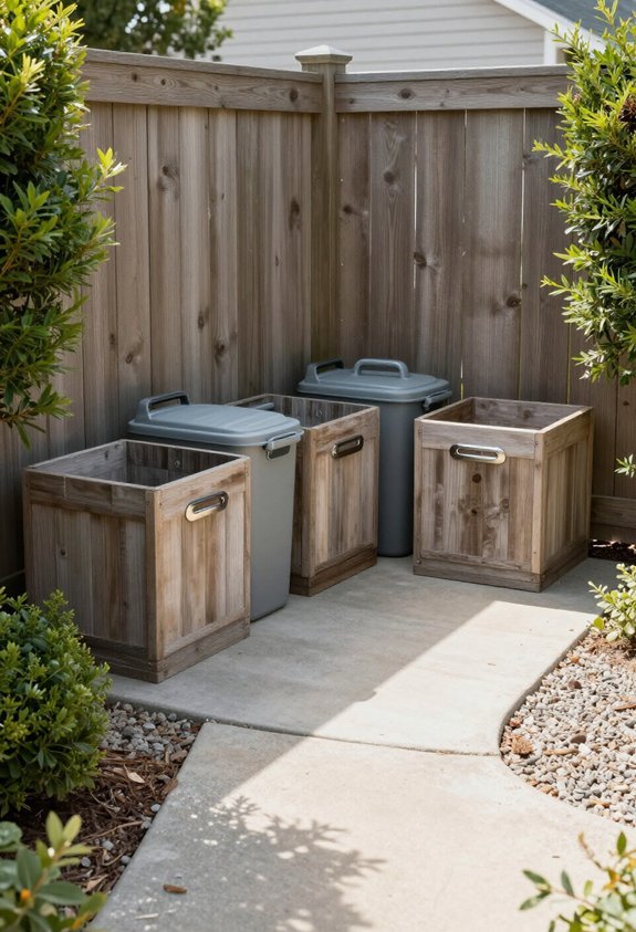 convenient trash recycling station