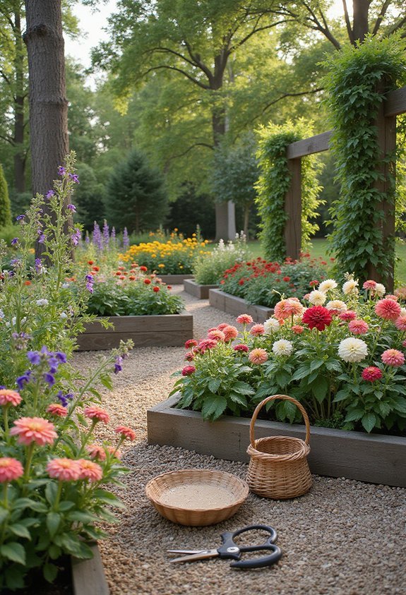 cutting garden enhances curb appeal