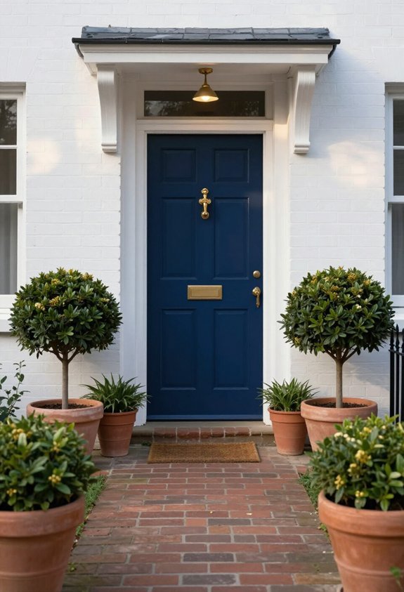 deep saturated door colors
