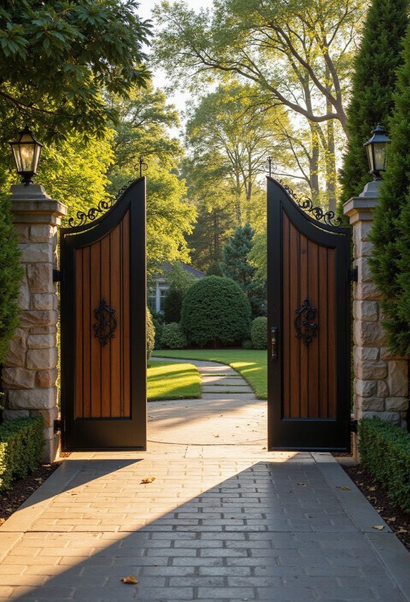 defined boundaries sophisticated entrance enhancing privacy