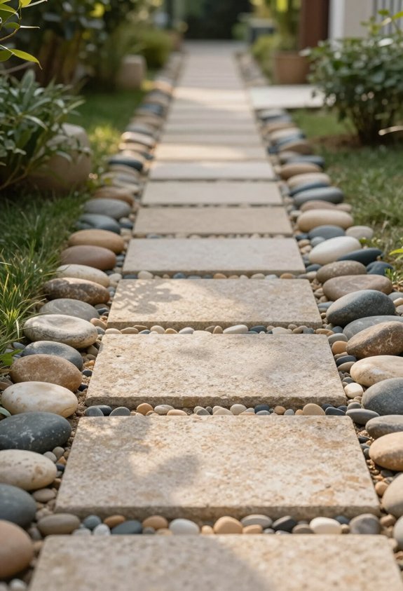 defined pathway edging elements