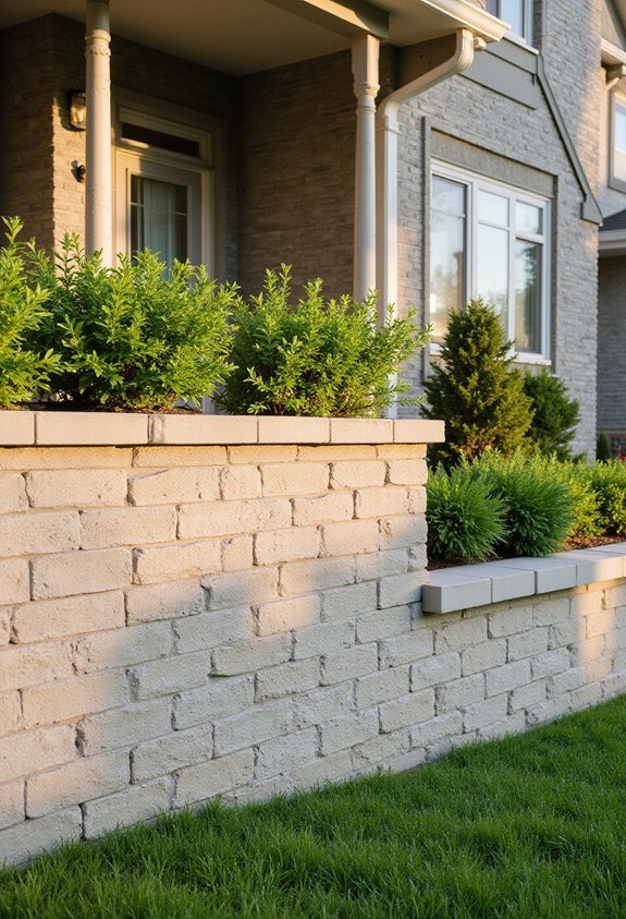 diy friendly interlocking concrete retaining wall