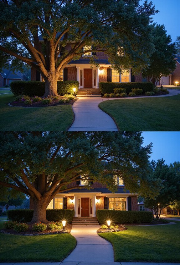 dramatic landscape lighting effects
