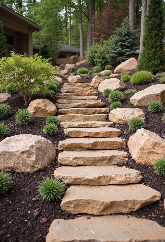 dramatic landscape transformations with rock design