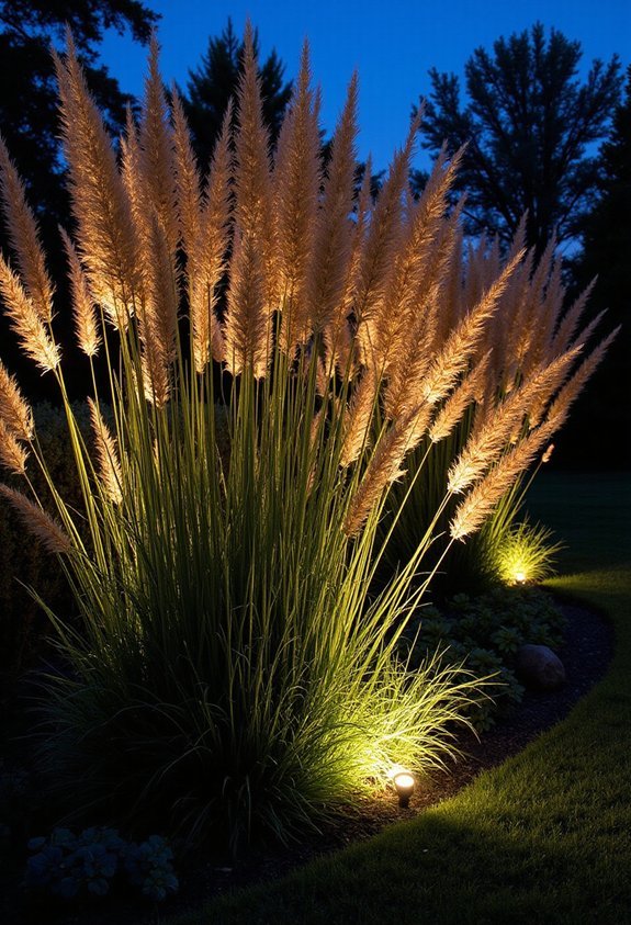 dramatic silhouetted landscape lighting design