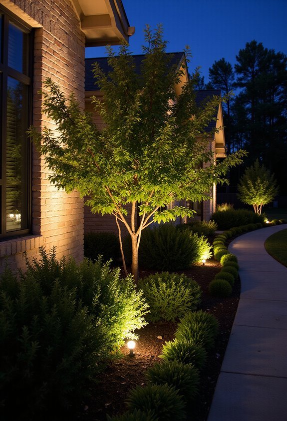 dramatic silhouetted landscape lighting effects