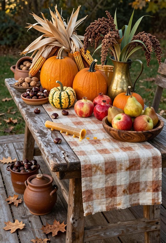durable autumn produce display