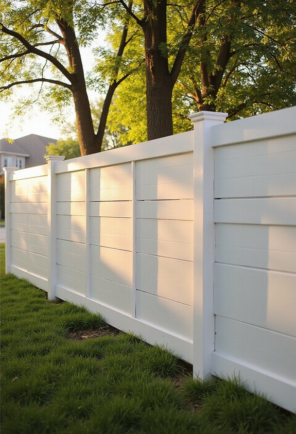 durable bright low maintenance composite fencing