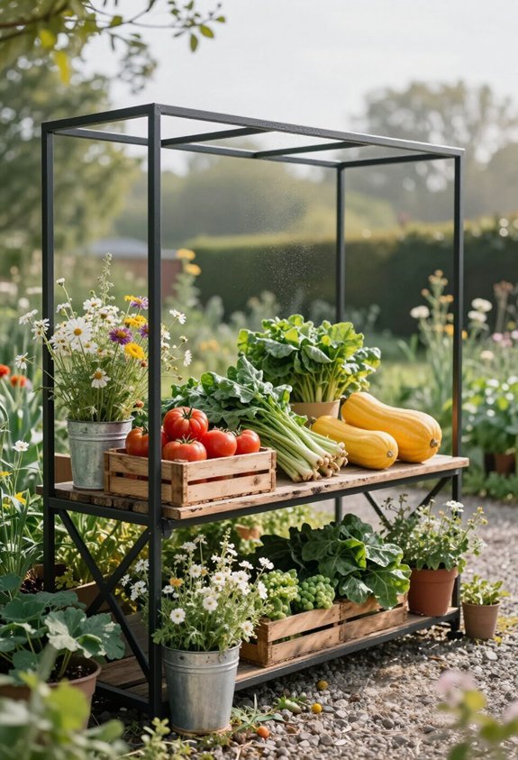 durable customizable metal farm stands