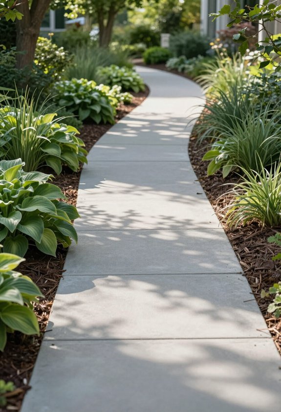 durable low maintenance concrete paths