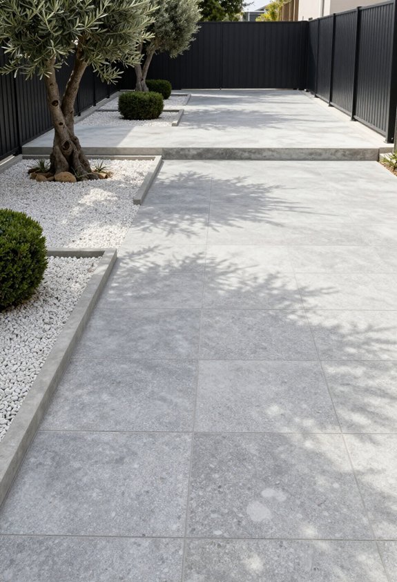 durable minimalist driveway tiles