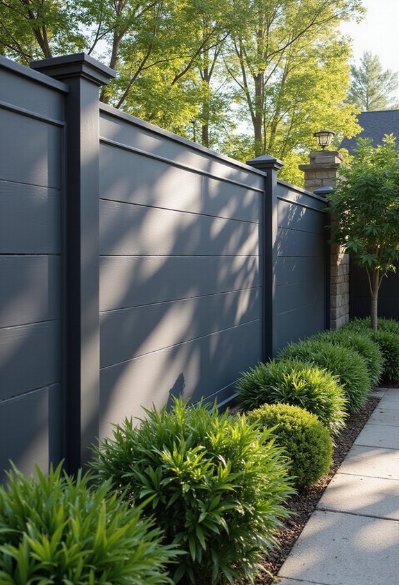 durable modern weatherproof composite fencing