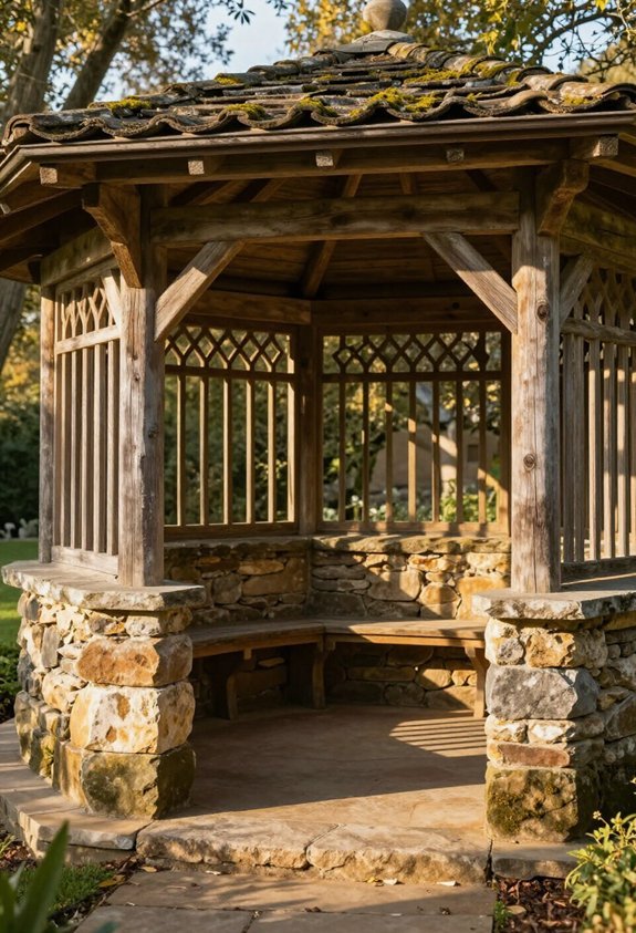 durable rustic gazebo design