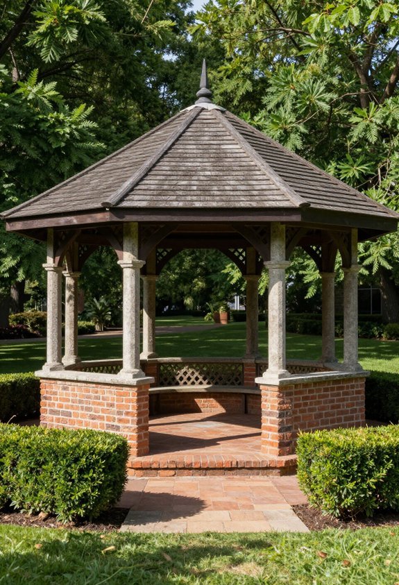 durable stone or brick foundation