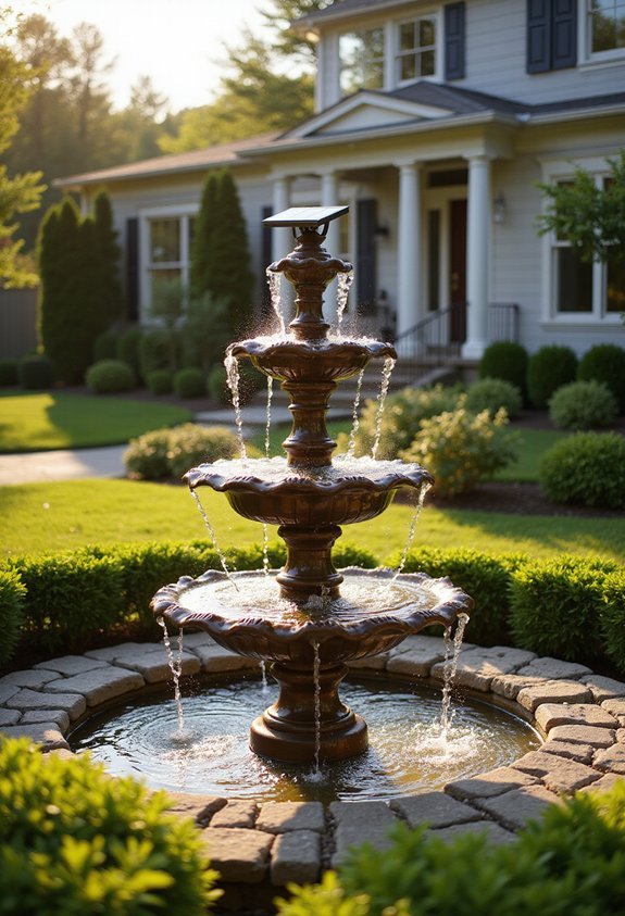 eco friendly solar powered water features sustainable
