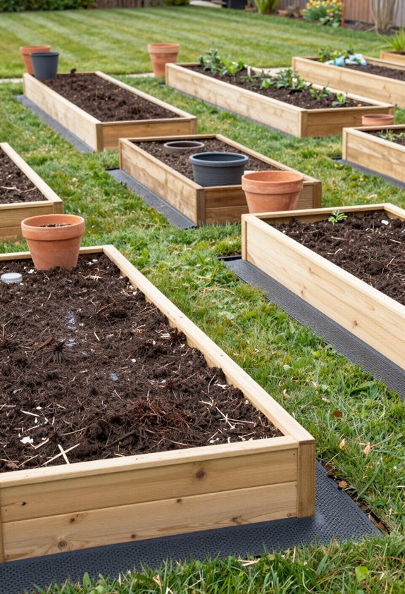 effective raised bed drainage
