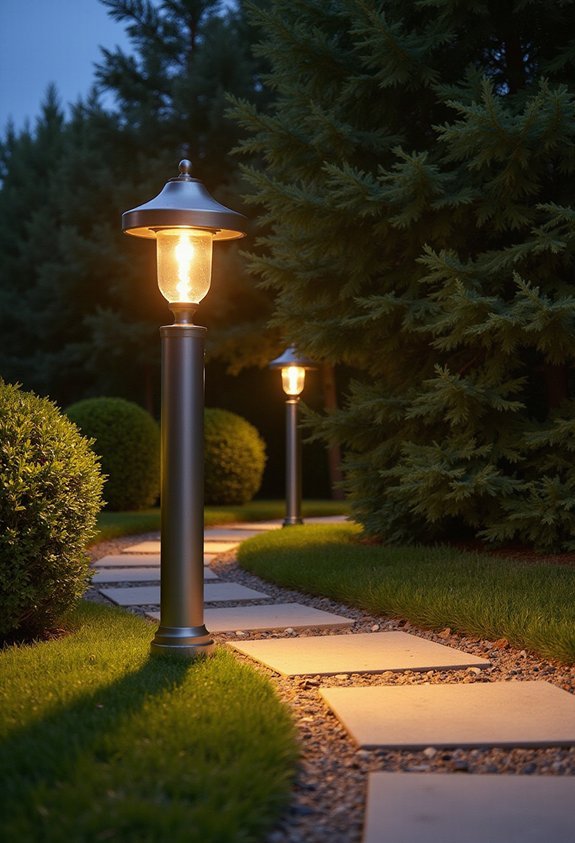 efficient front yard lighting coverage