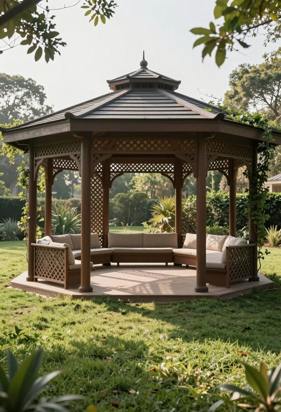 efficient octagonal gazebo design