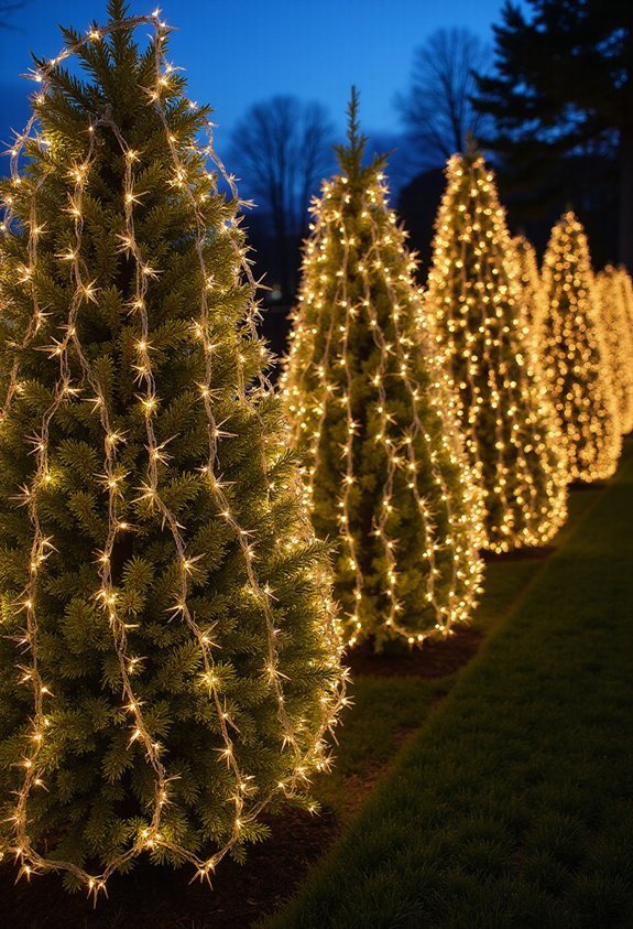 efficient uniform full coverage bush lighting