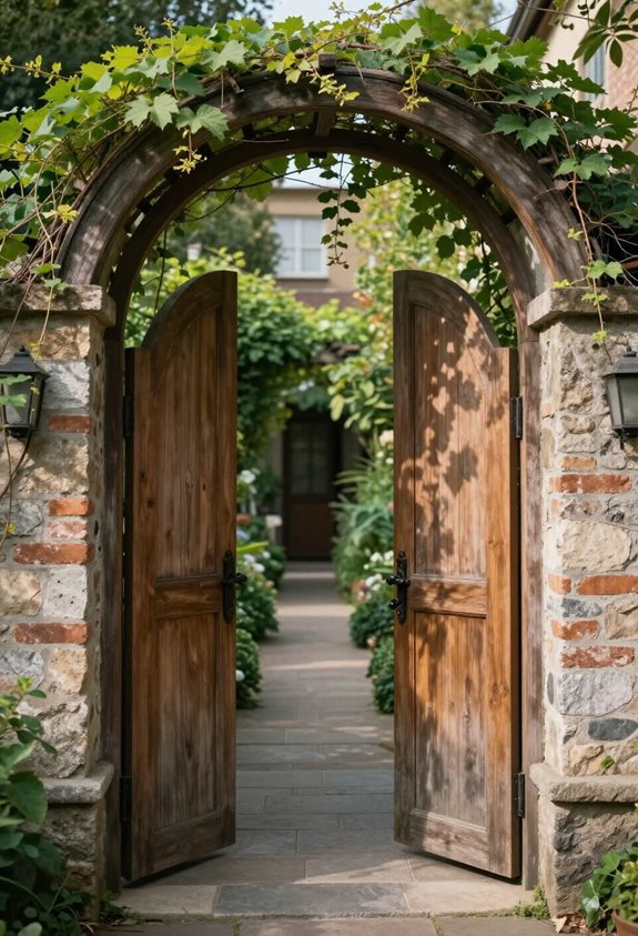 elegant curves enhance entryways