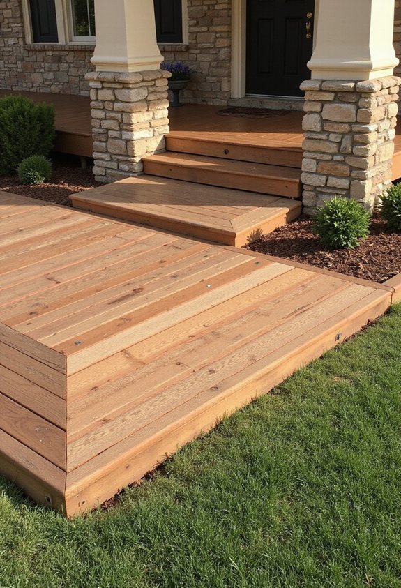 elegant durable visually appealing deck edging