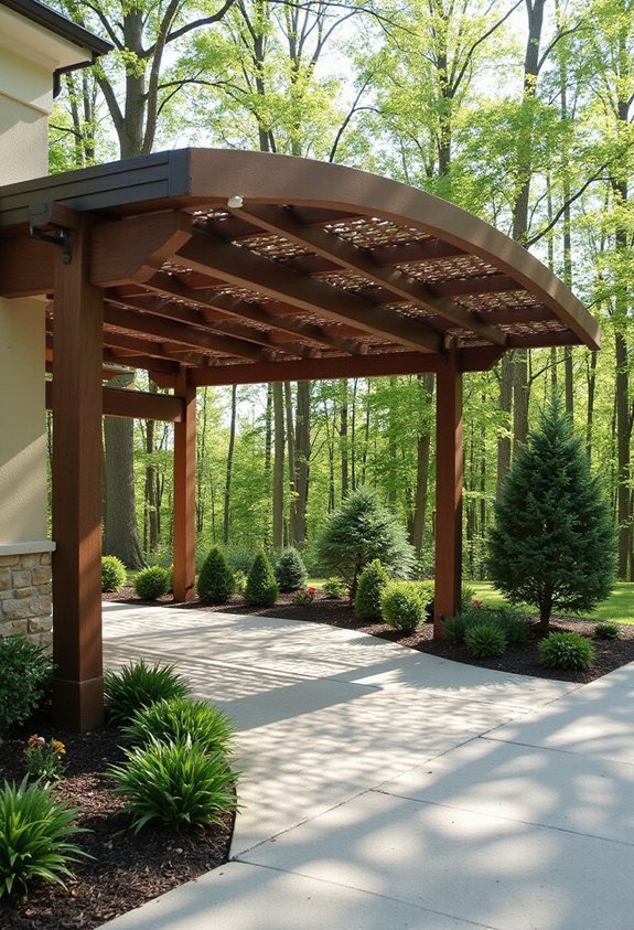 elegant flowing curved and sophisticated