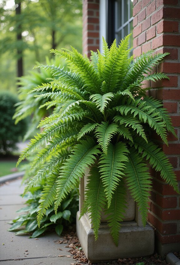 elegant low maintenance lush ferns