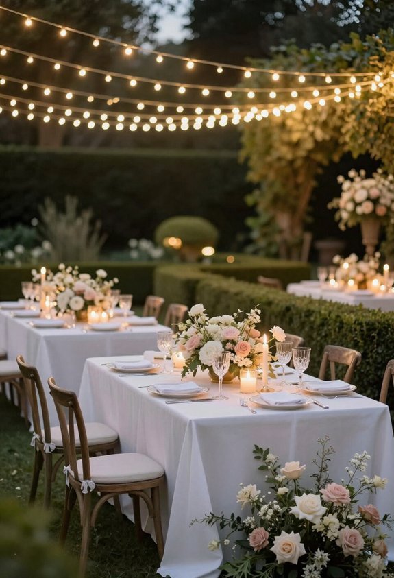 elegant outdoor dining arrangements