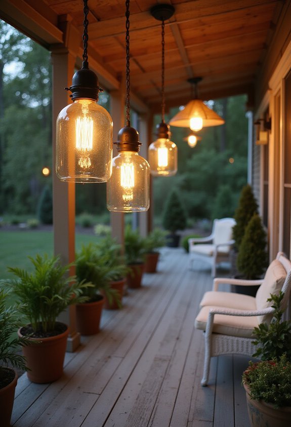 elegant vertical entrance illumination transformation