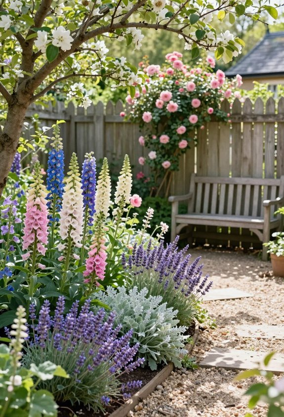 enduring colorful flower border