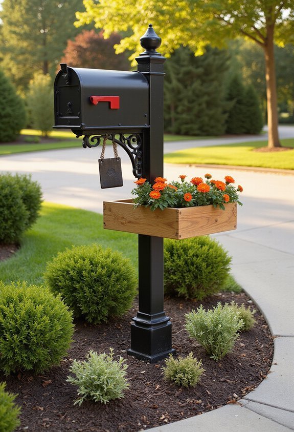 enhance curb appeal with mailbox post