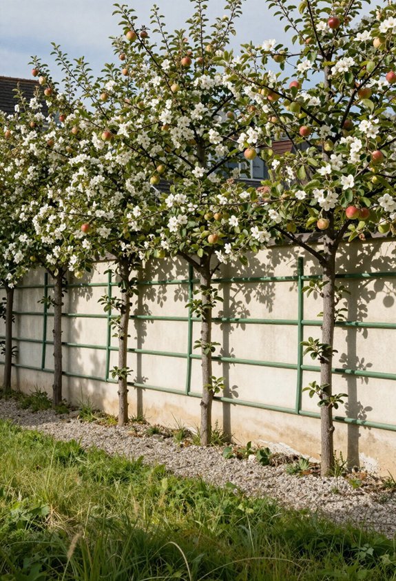 espaliered fruit tree gardening