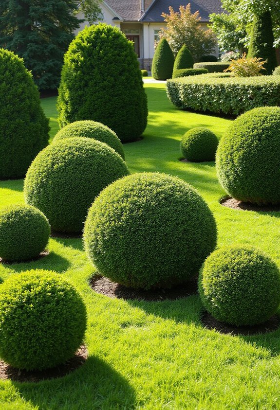 evergreen backbone of landscape design