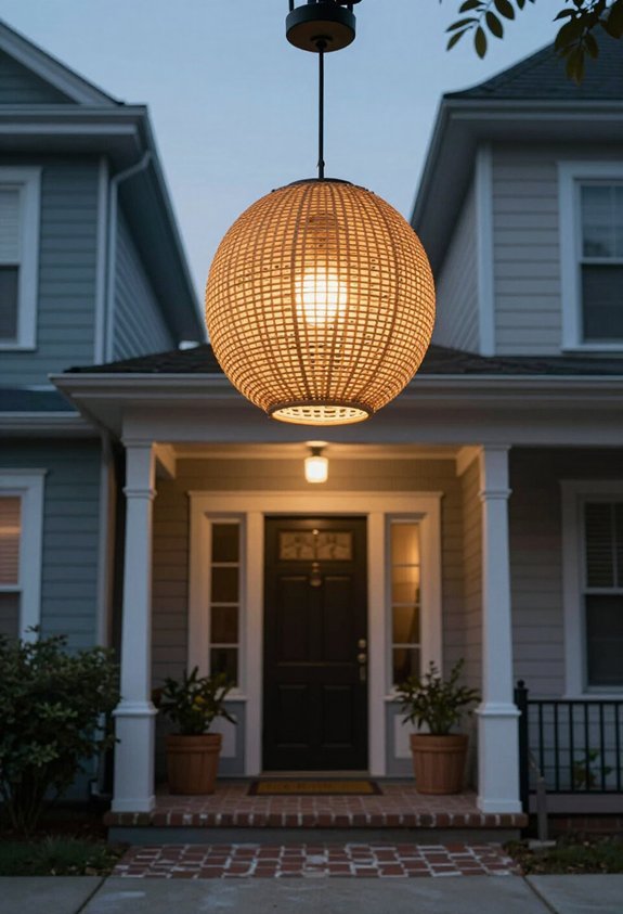 eye level oversized light fixture