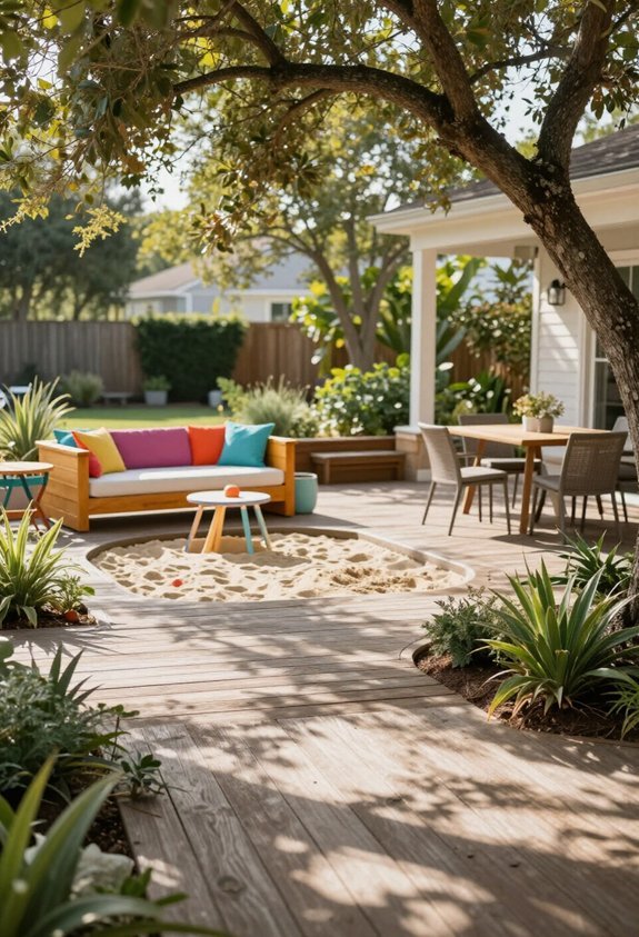 family friendly patio design