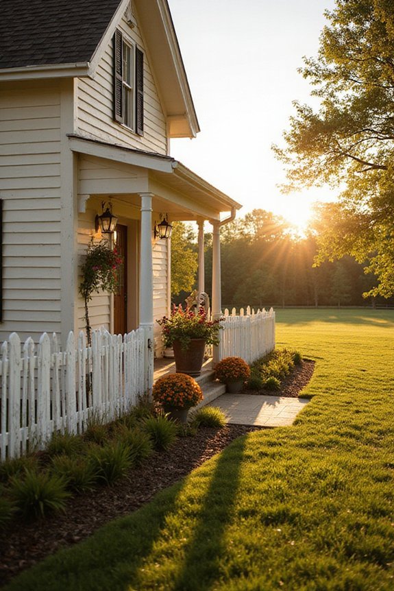 farmhouse front yard warm curb appeal
