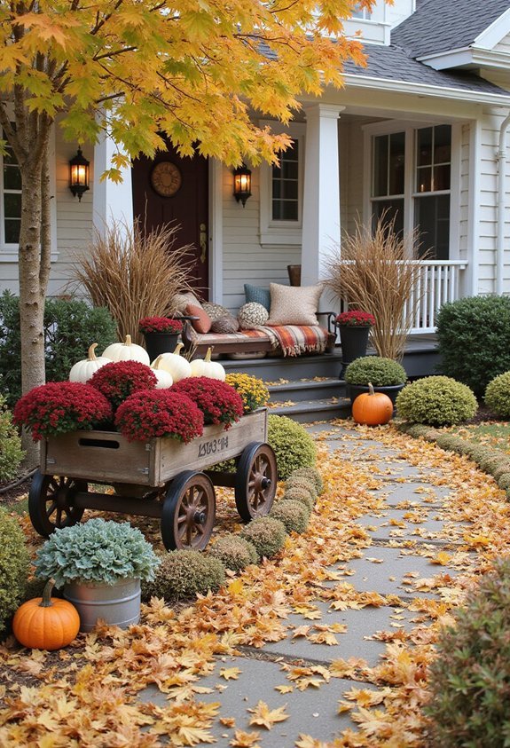 festive fall front decorations