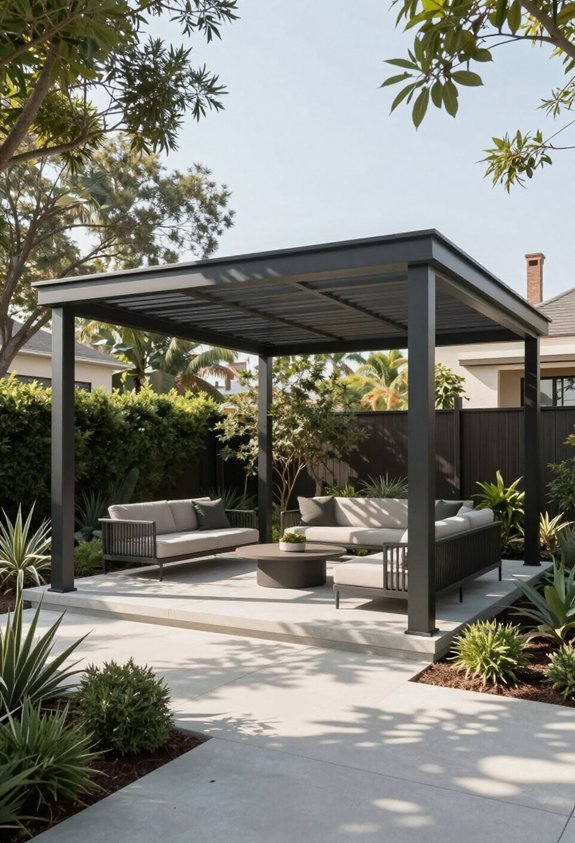 flexible open sided structures