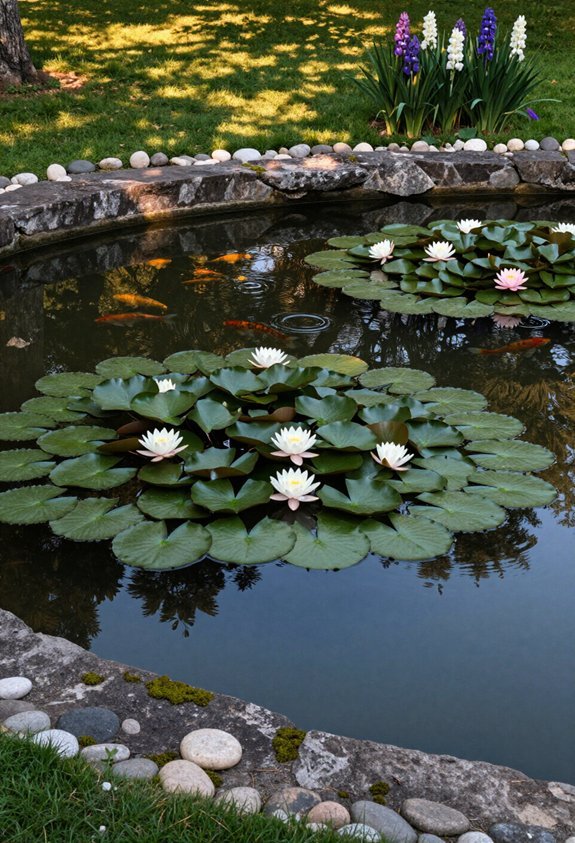 floating lily pads thrive