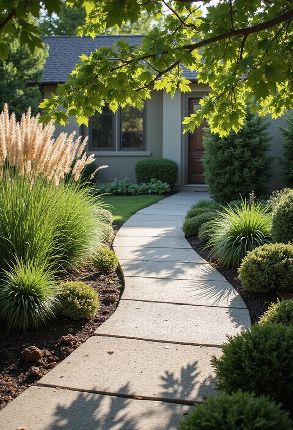 flowing visual interest compact landscape