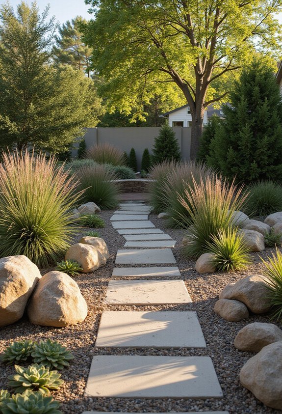 focal balanced textured layered