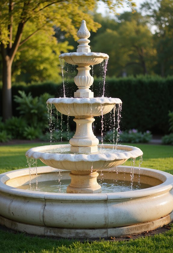 formal tiered graceful symmetrical