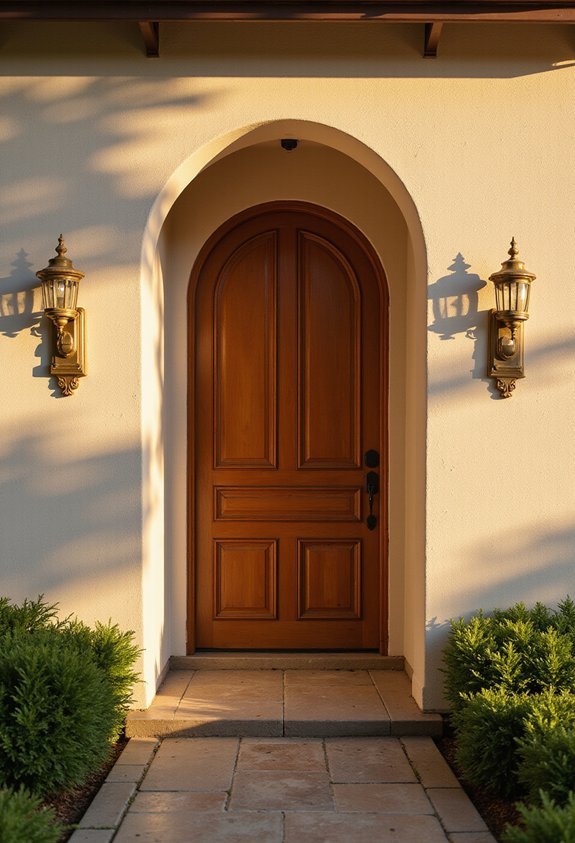 framing entryway with illumination