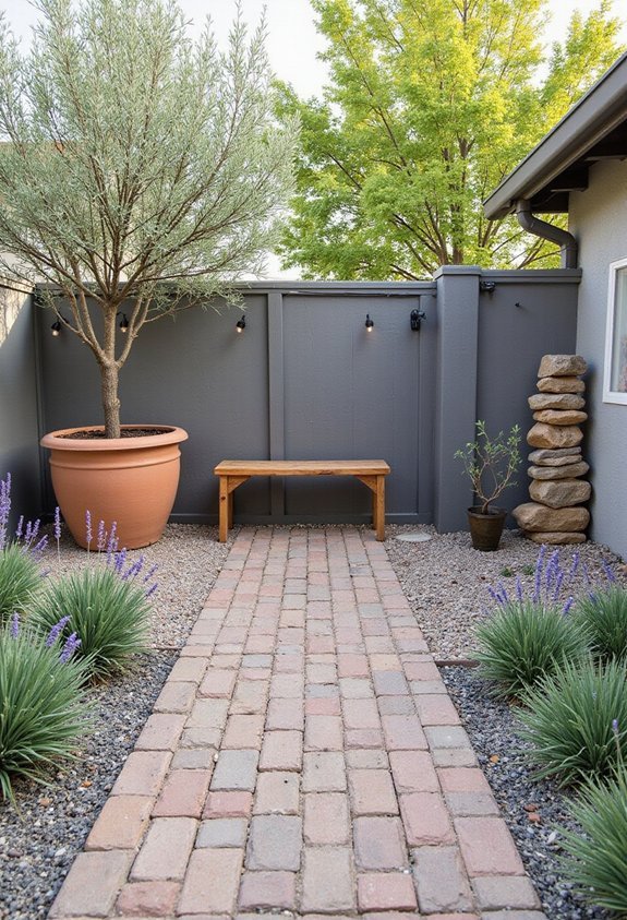 front yard courtyard budget breakdown