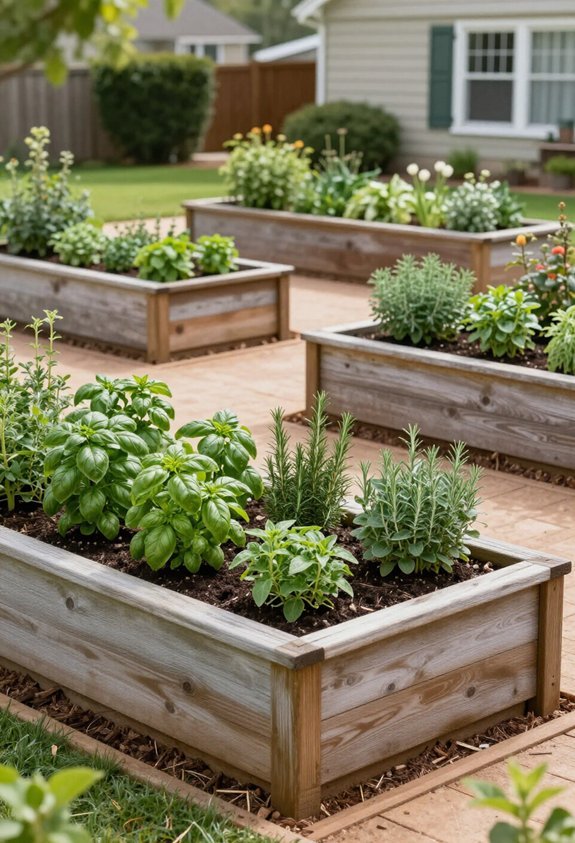 front yard herb gardens