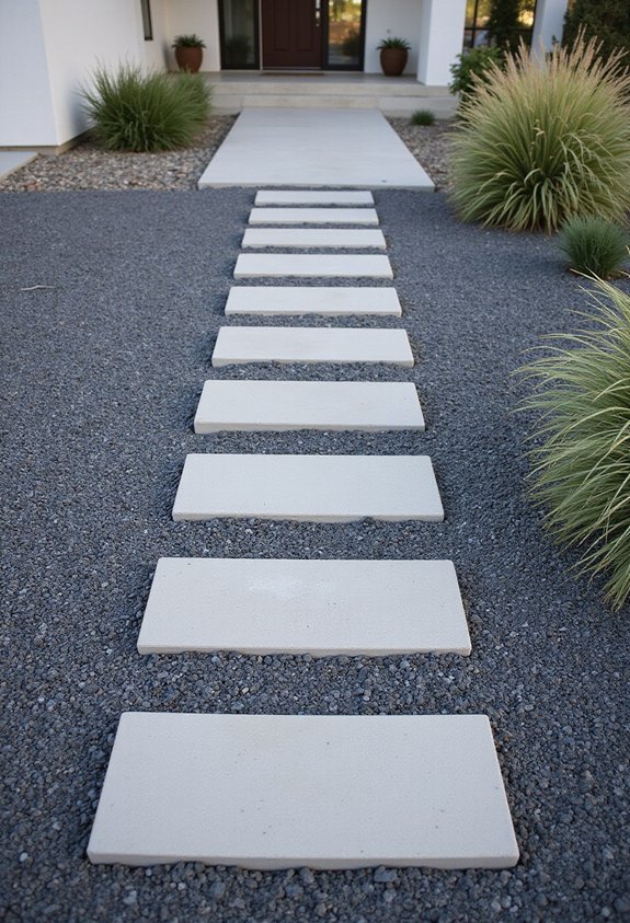 functional appealing curated gravel pathways