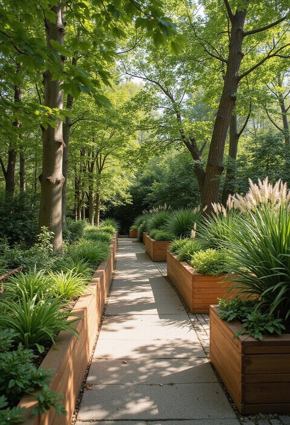 functional decorative raised planting beds