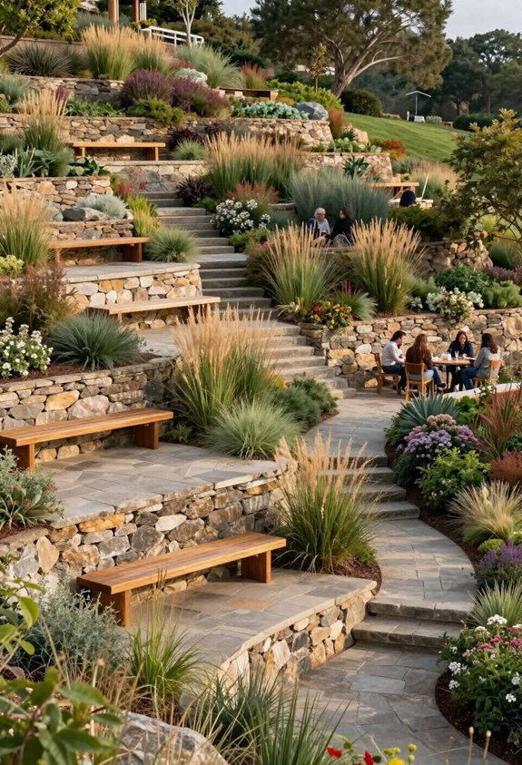 functional seating on slopes