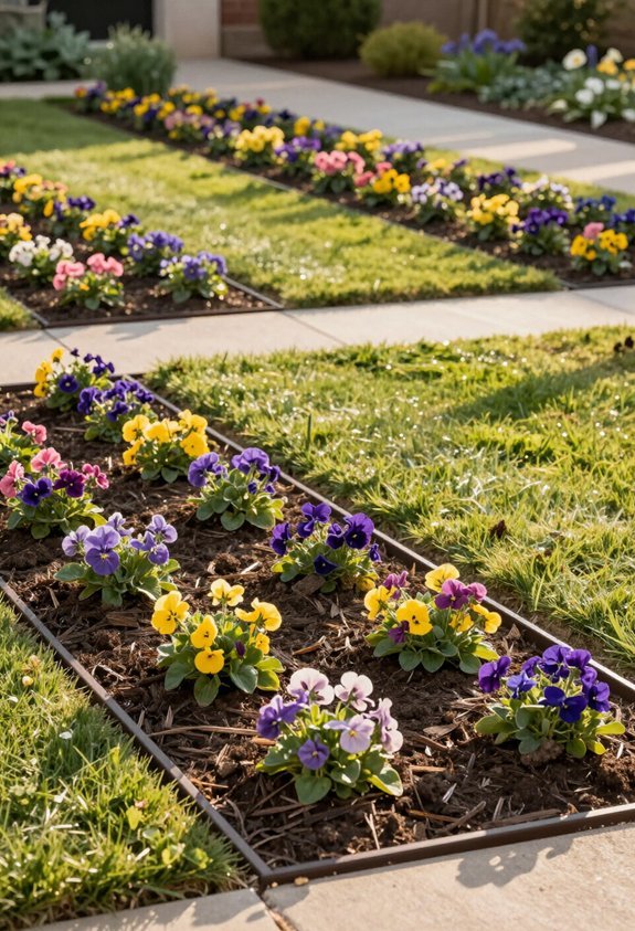 garden edges define spaces