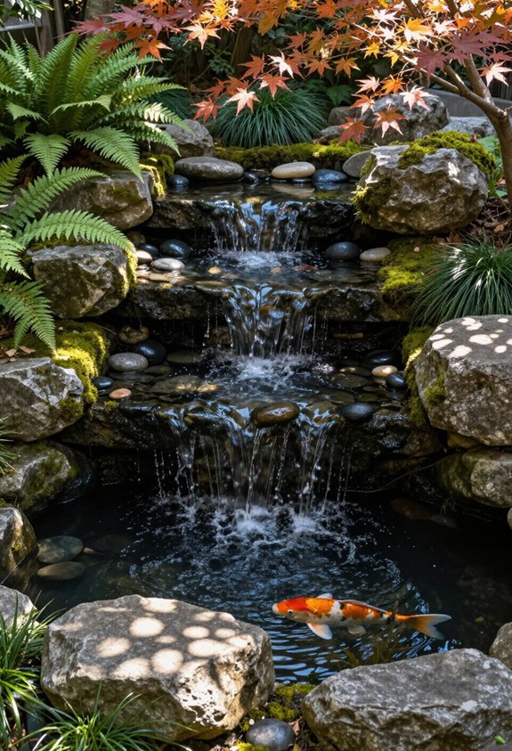 gentle cascading water sounds